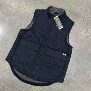NWT Lee Sherpa lined Workwear canvas vest size small